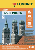 Фотобумага для лазерных принтеров Lomond Ultra DS Matt CLC А4, 250 листов, 150 г/м2, матовая, белая,