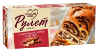 Рулет Русская нива сдобный сливочная корица с кешью, 250г