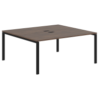 Стол 2-х местный EUWST 1716 Дуб Денвер тёмный/Черный 1760х1606х750 EDIS