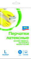 aro Перчатки латексные L, 3 пары
