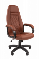 Кресло офисное Chairman 950 LT экокожа премиум, коричневая, крестовина пластик