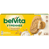 Печенье Belvita Утреннее с йогуртовой начинкой, 253г