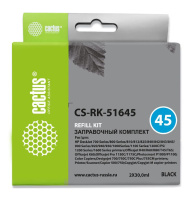 Заправочный набор Cactus CS-RK-51645 черный 2x30мл для HP DJ 710c/720c/722c/815c/820cXi/850c/870cXi/