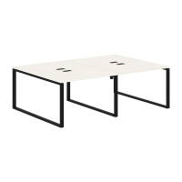 Стол 4-х местный EQWST 2316 Ясень Траун/Черный 2326х1606х750 EDIS