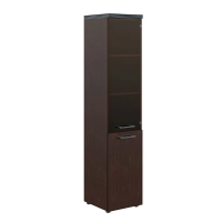 Шкаф-колонка высокий Skyland Torr THC 42.2, венге магия, 430х45мм, комбинированный, с топом