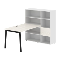 Рабочая станция ELWST 1213 Ясень Траун/Черный 1790х1250х1355 EDIS