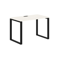 Стол прямой EQST 1167 Ясень Траун/Черный 1160х670х750 EDIS