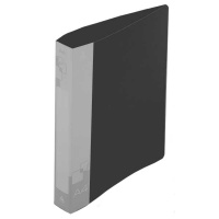 Пластиковая папка с зажимом Бюрократ черная, А4, 16мм, PZ07CBLCK