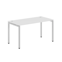 Стол прямой Skyland Xten-S XSST 147, белый/алюминий, 1400х700х750мм
