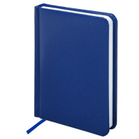 Ежедневник недатированный Brauberg Select синий, А6, 160 листов, балакрон