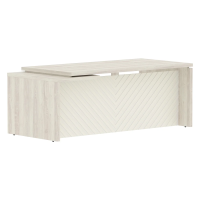 Стол руководителя TLCT 209(R) Сосна Эдмонт Z/Латте 2000х900х750 TORR LUX