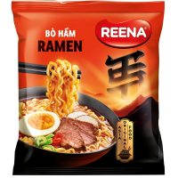 Лапша быстрого приготовления Reena Рамен острая томленая говядина, 115г