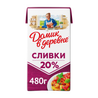 Сливки Домик В Деревне 20%, 480г