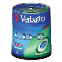 Диск CD-R Verbatim 700Mb, 52x, Cake Box, 100шт/уп