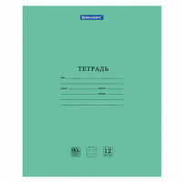 Тетрадь BRAUBERG 'EXTRA' 12 л., клетка, плотная бумага 80 г/м2, обложка картон, 105706