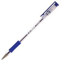 Шариковая ручка Beifa синяя, 0.5мм, прозрачный корпус