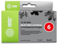 Картридж струйный Cactus CS-BCI6BK черный (12мл) для Canon i905D/i950S/i960x/i965/i990/i9100/i9950/S