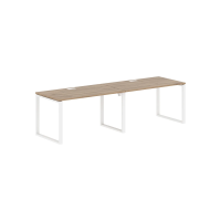 Стол 2-х местный EQWST 2780 Дуб Денвер светлый/Белый 2726х800х750 EDIS