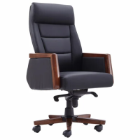 Кресло HAWASAN (ХАВАСАН) 'Overlord EX-770', мультиблок, дерево, натуральная кожа, черное, 532934