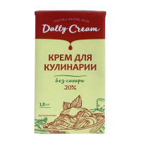 Сливки растительные Dally ультрапастеризованные, без сахара, 20%, 1л