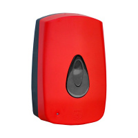 Диспенсер для мыла в картриджах Merida Unique Red Line Matt DUR501, сенсорный, матовый красный, 700м