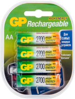 Аккумулятор Gp AA, 2700mAh, 4шт/уп