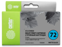 Картридж струйный Cactus CS-C9403 №72 черный матовый (130мл) для HP DJ T610/T620/T770/T1100/T1100MFP