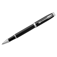 Ручка-роллер Parker IM Core F, черный/серебристый корпус, 1931658