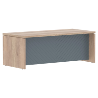 Стол руководителя TLST 209H Дуб Каньон Z/Серо-голубой 2000х900х750 TORR LUX