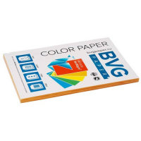Цветная бумага для принтера Bvg медиум оранжевая, А4, 100 листов, 80г/м2