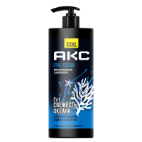 Гель для душа Акс Cool Ocean 2в1, 1л