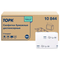 Диспенсерные салфетки Tellus (tork) Xpressnap Universal N4 10844, белые, комплект 20шт, 200шт/уп