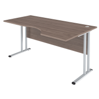Стол прямой Skyland Imago-M CA-1M, эргономичный, правый, ясень шимо, 1600х900х755мм