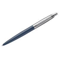 Ручка шариковая PARKER 'Jotter XL', УТОЛЩЕННЫЙ корпус, синий матовый лак, детали из нержавеющей стал