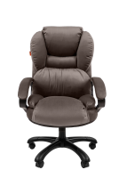 Кресло Chairman Home 434 Россия ткань Т-55 серый (черный пластик)