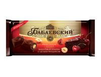 Шоколад Бабаевский Вишневый брауни и цельный фундук, 165г