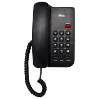 Стационарный телефон Ritmix RT-311 black световая индикация звонка, тональный/импульсный режим, повт