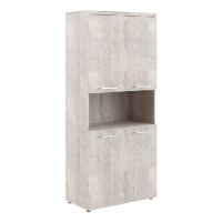 Шкаф высокий Skyland Torr-Z THC 85.4, дуб каньон, 854х452х1968мм, с двумя комплектами малых дверей, с топом