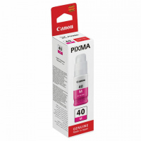 Чернила CANON (GI-40M) для СНПЧ Pixma G5040/G6040, пурпурные, ресурс 7700 страниц, оригинальные, 340