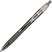 Ручка шариковая автоматическая Attache Ultima Supergrip черная, 0.5мм