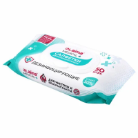 Дезинфицирующие салфетки спиртовые (30%), для любых поверхностей, 50 шт., LAIMA MEDICAL, 608765