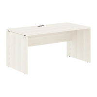 Стол прямой EDST 1580 Ясень Траун/Черный 1560х800х750 EDIS