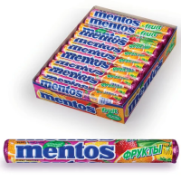 Жевательное драже Mentos фруктовый, 37г