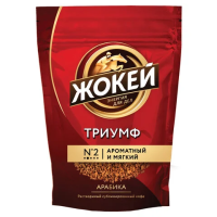 Кофе растворимый Жокей Триумф 150г, пакет