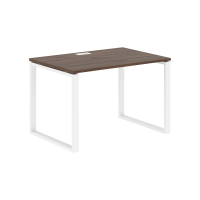 Стол прямой EQST 1180 Дуб Денвер тёмный/Белый 1160х800х750 EDIS