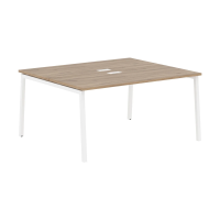 Стол 2-х местный ELWST 1513 Дуб Денвер светлый/Белый 1560х1346х750 EDIS