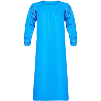 Фартук с рукавами Reiko aproLin eco+,  длина 135 см,  толщина 150 микрон,  цвет синий, 22208