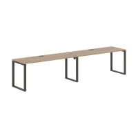 Стол 2-х местный EQWST 3567 Дуб Денвер светлый/Мокко 3526х670х750 EDIS