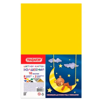 Цветной картон Staff 10 цветов, А4, 10 листов, волшебный