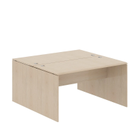 Стол на 2 рабочих места Skyland Wave W2ST 147, бук тиара, двухместный, 1400х1406х750мм